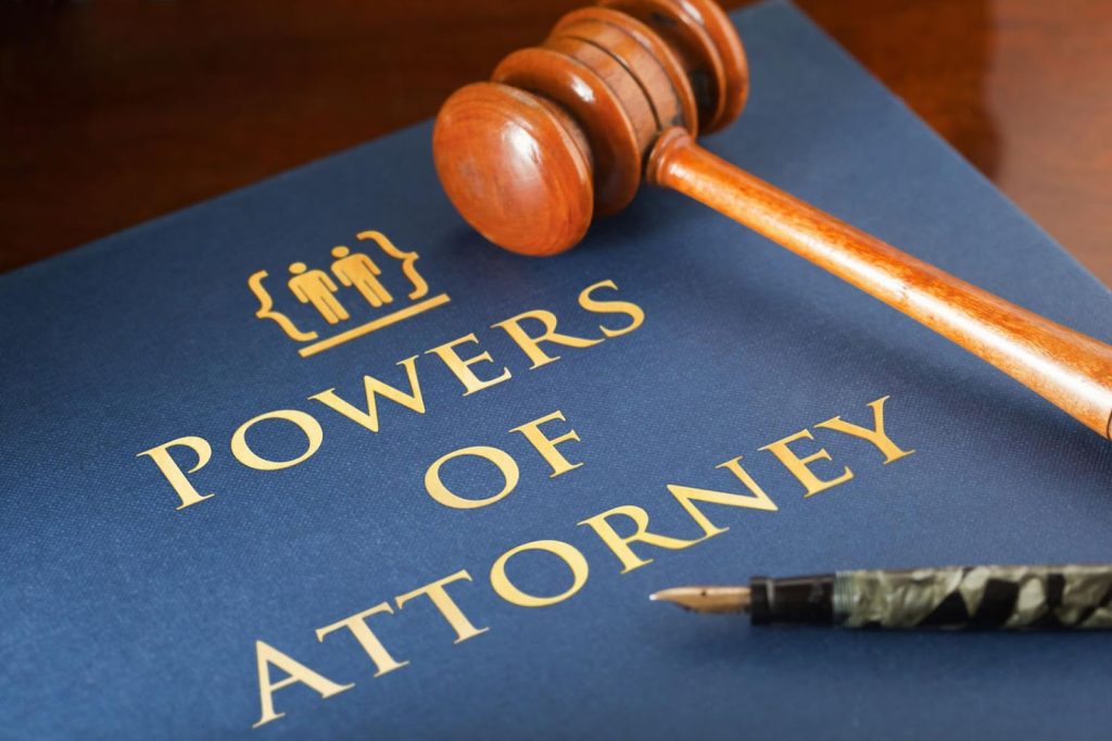 Power of Attorney with pen